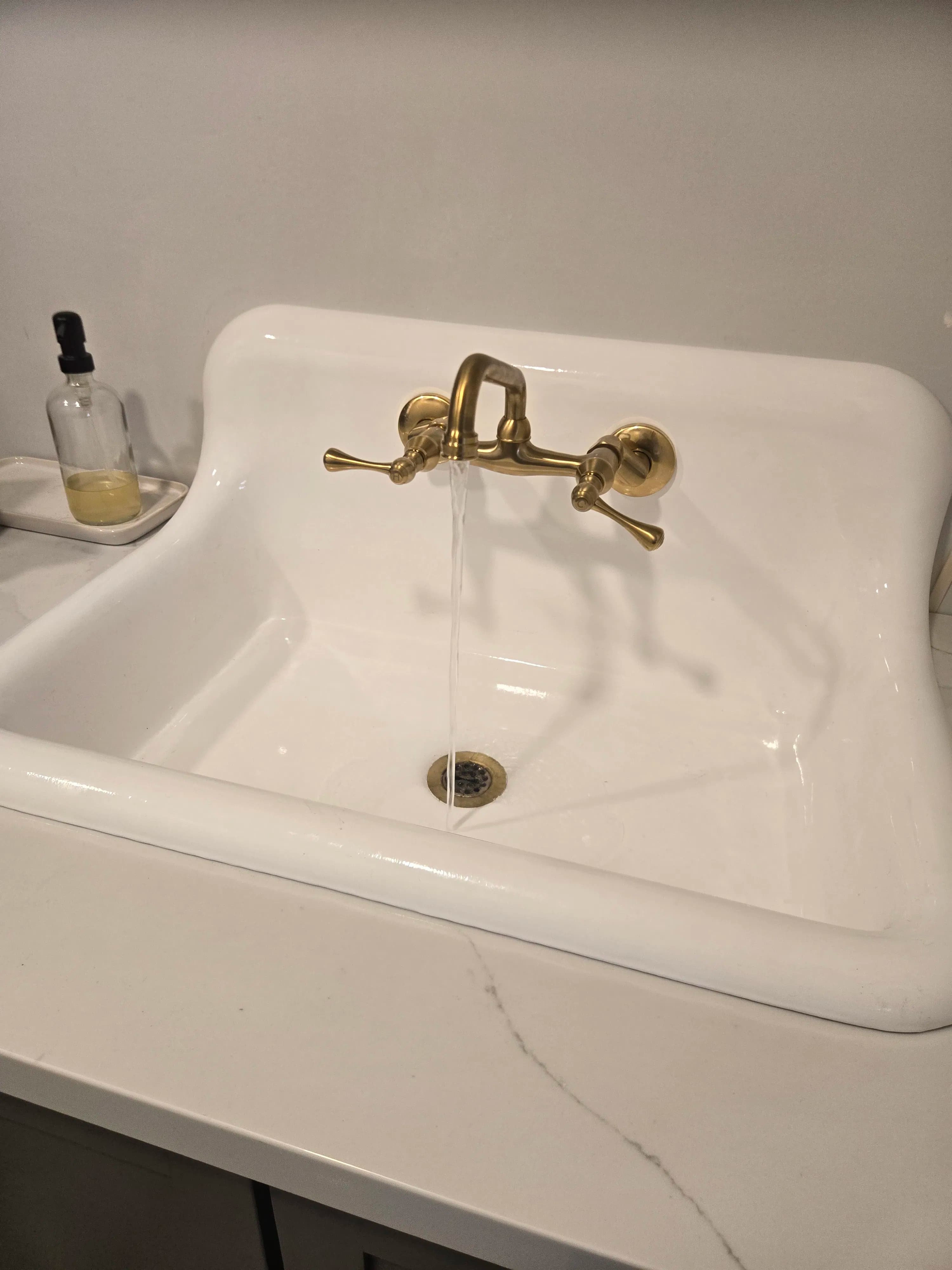 Project Faucet and Drain Install on a Restored Vintage Cast Iron Sink image